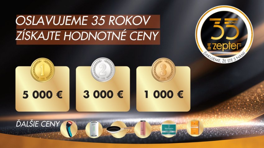 Oslavujeme 35 rokov Zepter: Zapojte sa do veľkej narodeninovej súťaže!